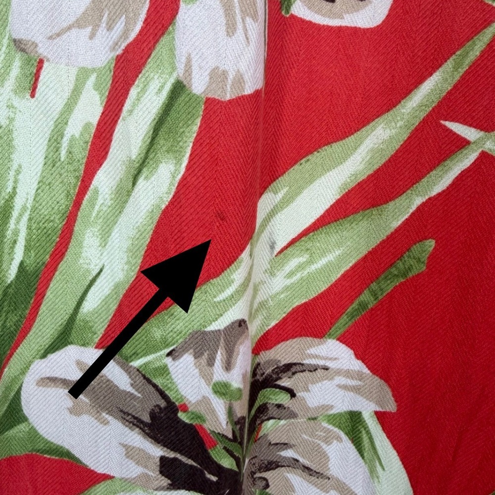 Valerie Stevens Womens Silk Cropped Pants Medium Tropical Resort Summer Beach - Picture 13 of 15